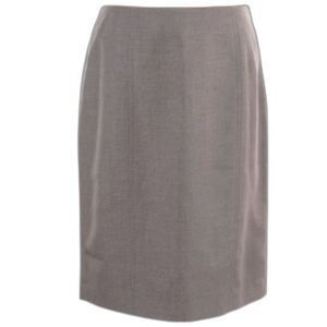 Jones Studio Gray Lightweight A-Line Midi Skirt